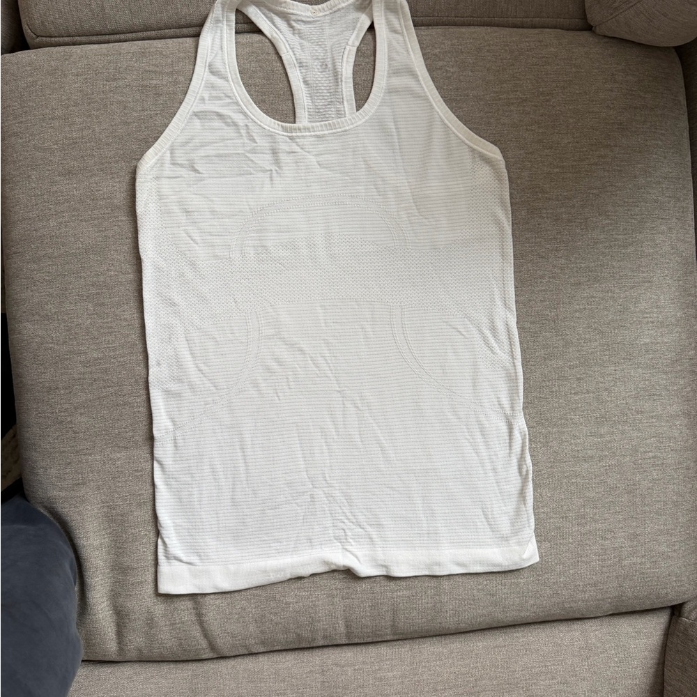 Lululemon Athletica White Tank Top